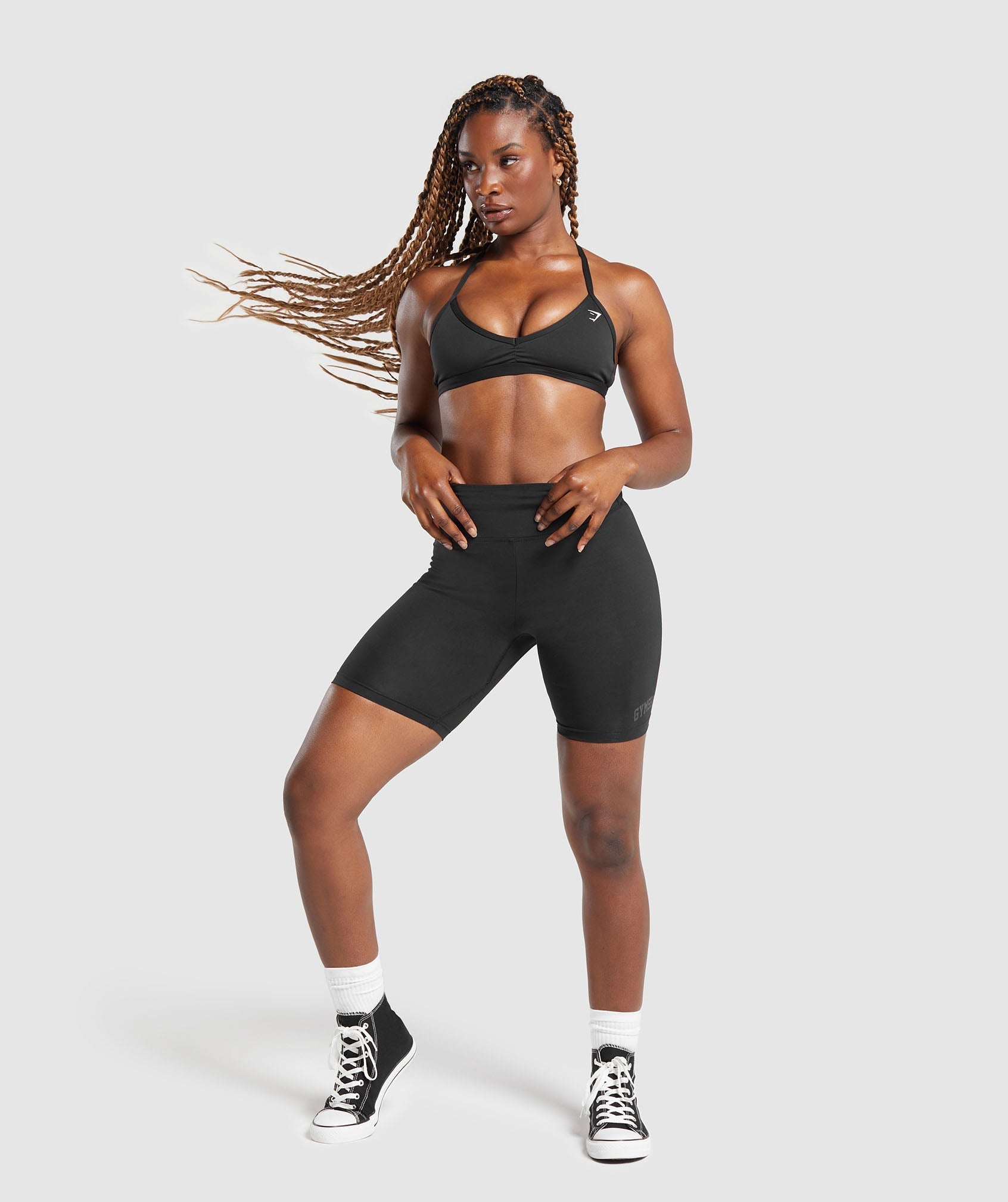 Lifting Logo Shorts - Black