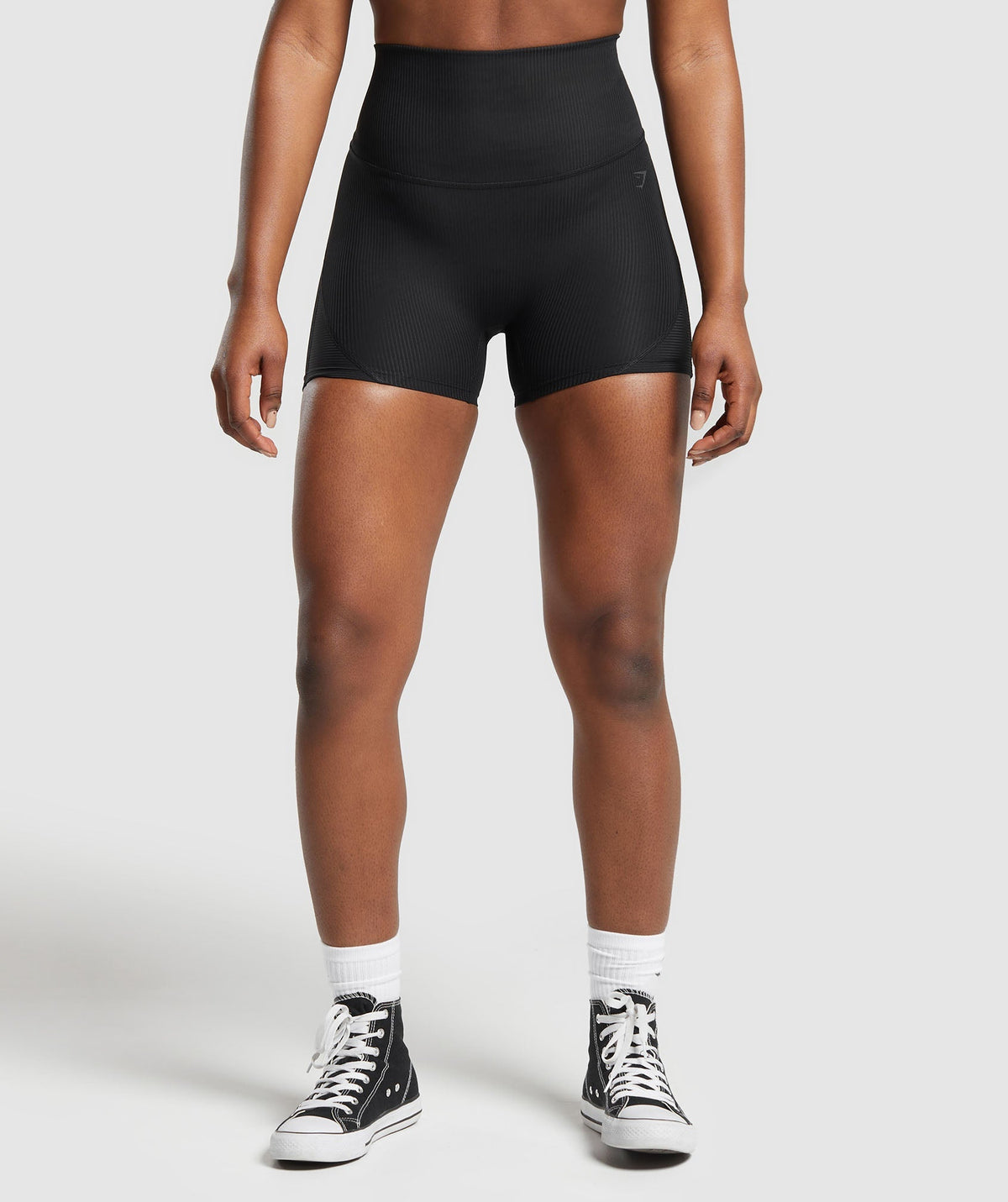 Ribbed Shorts - Black