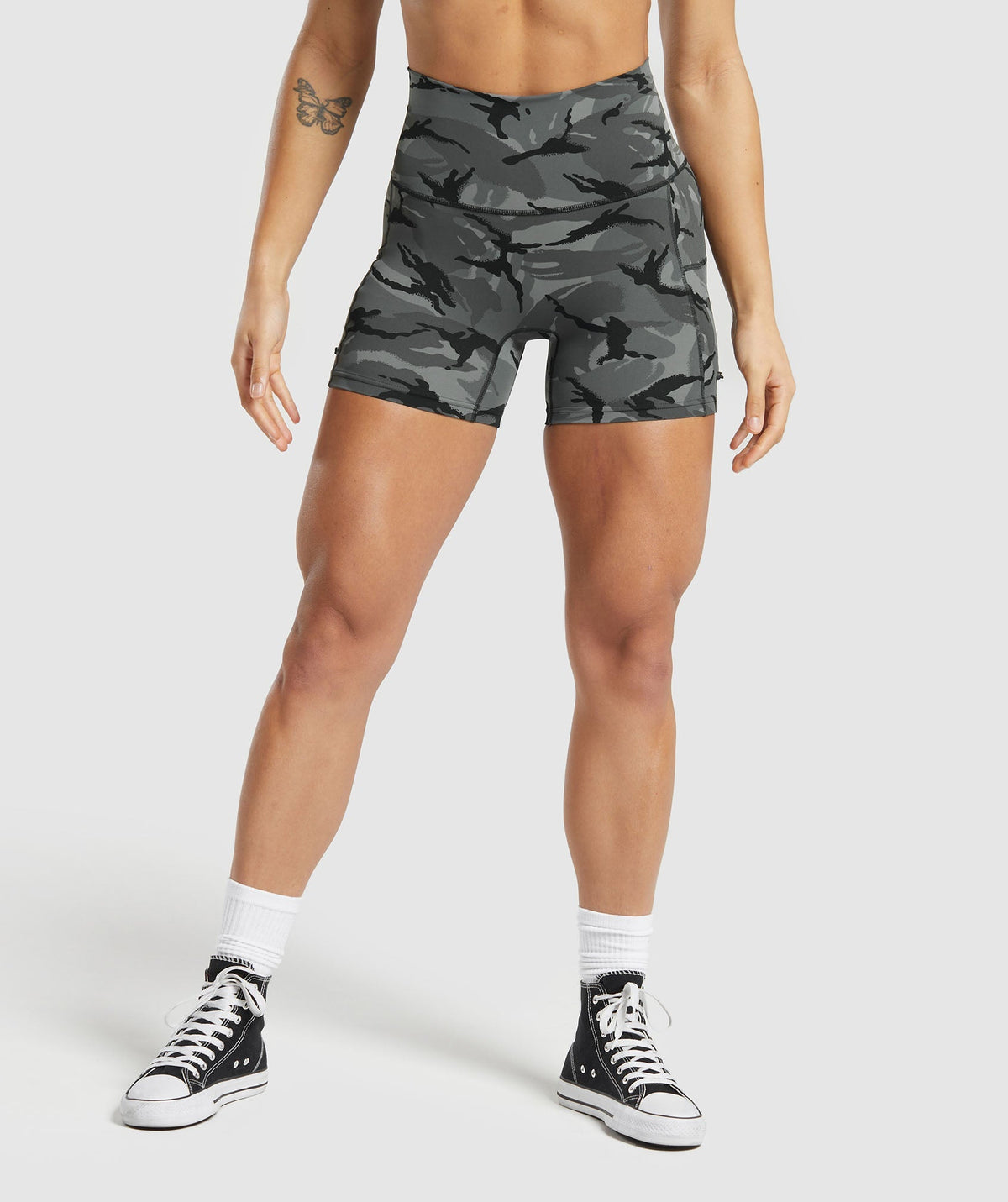 Legacy Printed Shorts - Pitch Grey