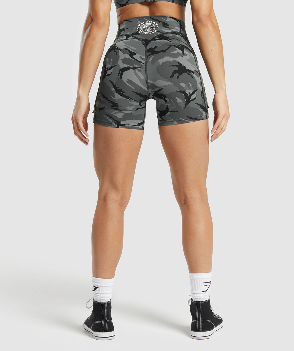 Legacy Printed Shorts - Pitch Grey