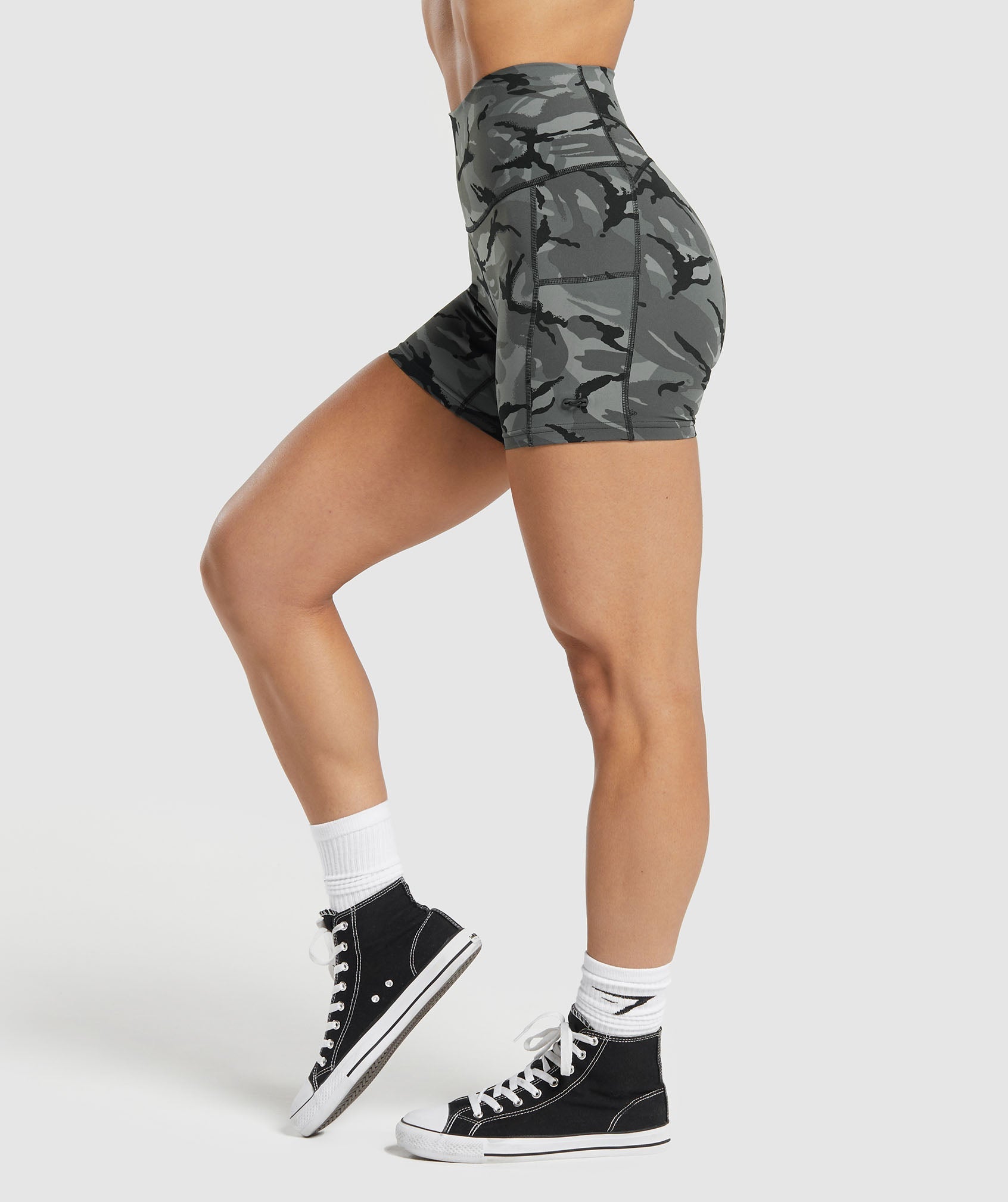 Legacy Printed Shorts - Pitch Grey