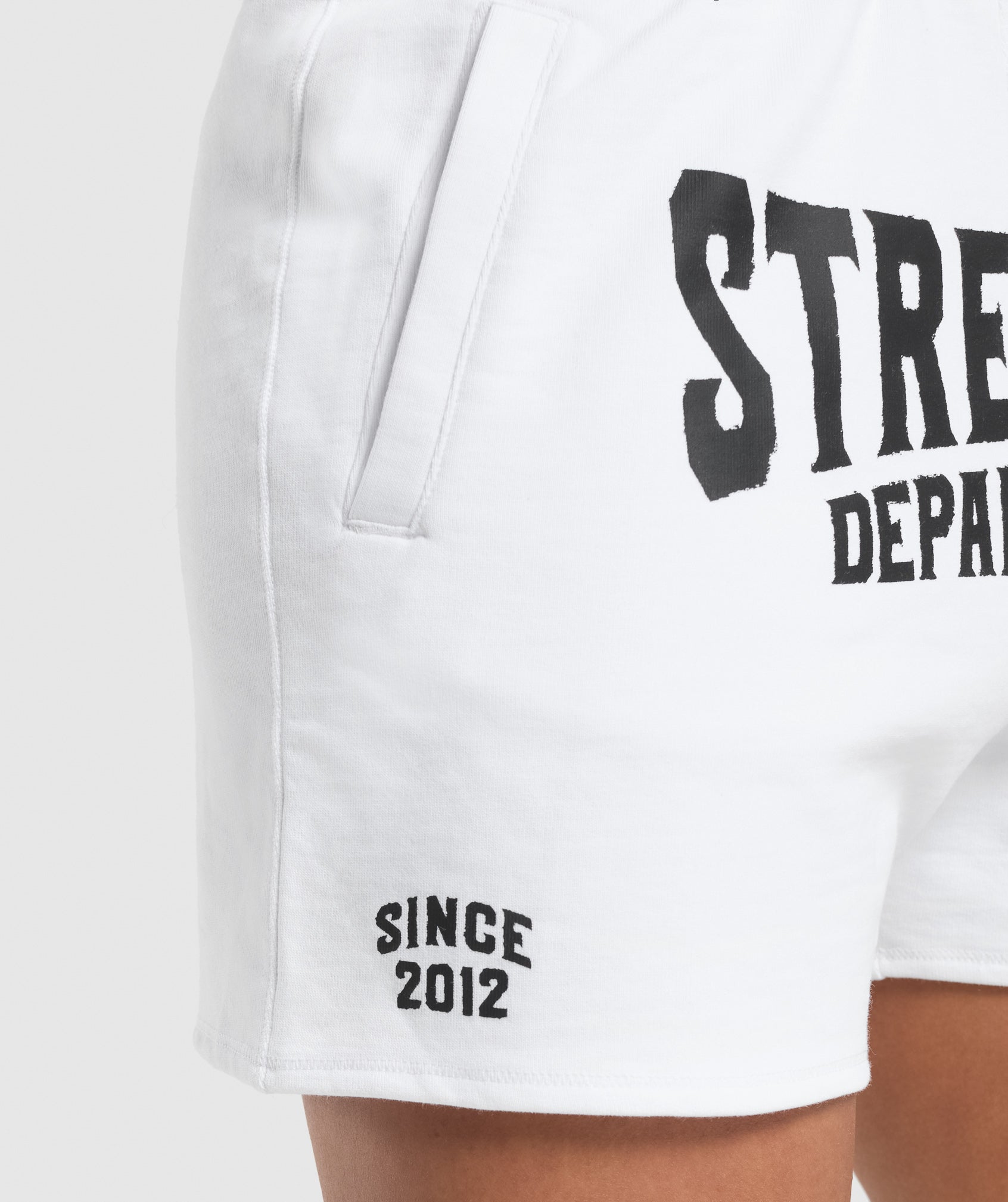 Strength Department Graphic Shorts - White