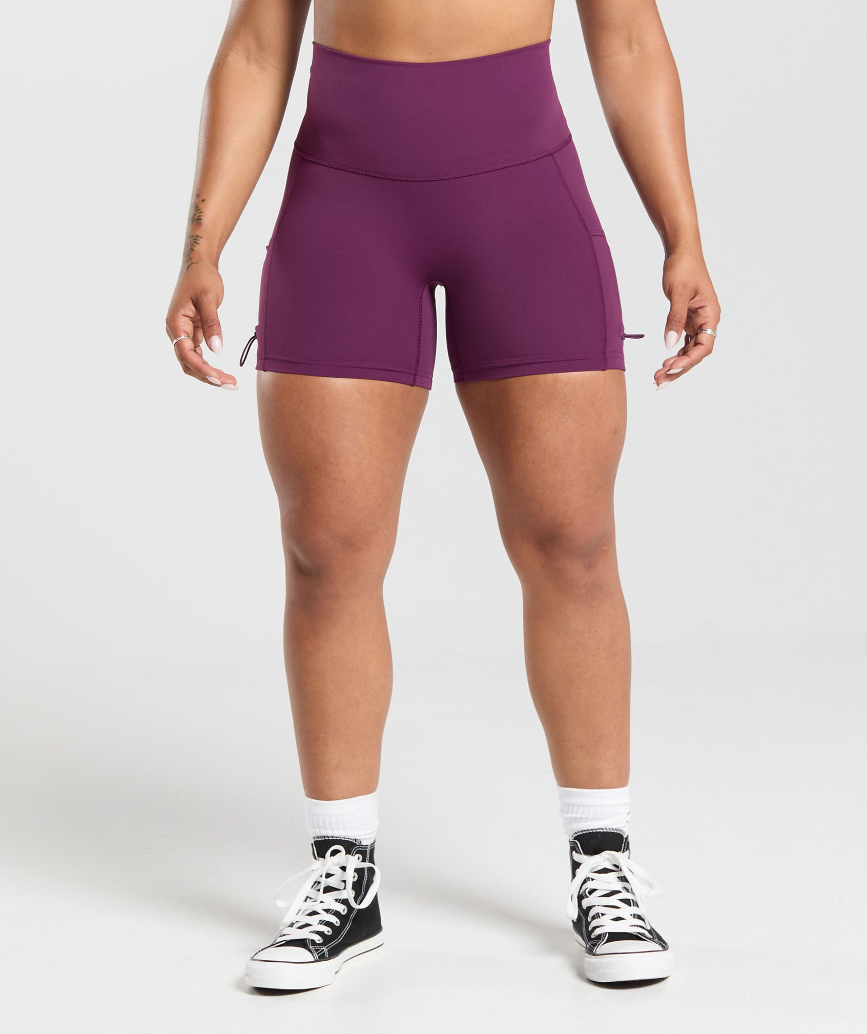 Legacy Logo Tight Shorts - Magenta Purple