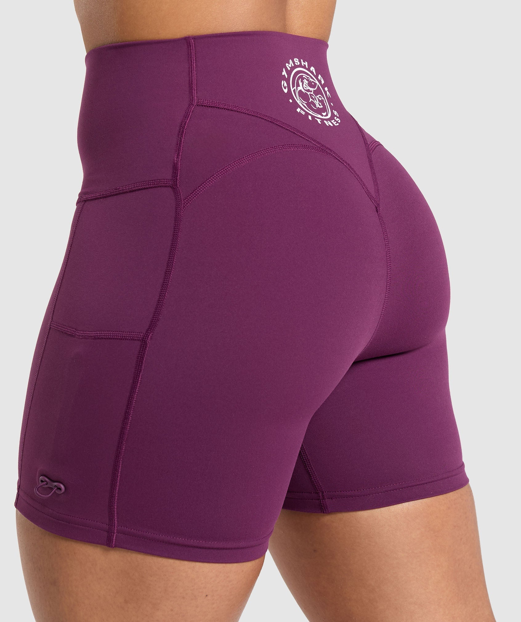 Legacy Logo Tight Shorts - Magenta Purple