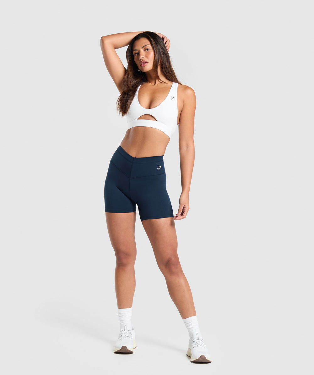 Everyday Front V Waistband Shorts - Navy
