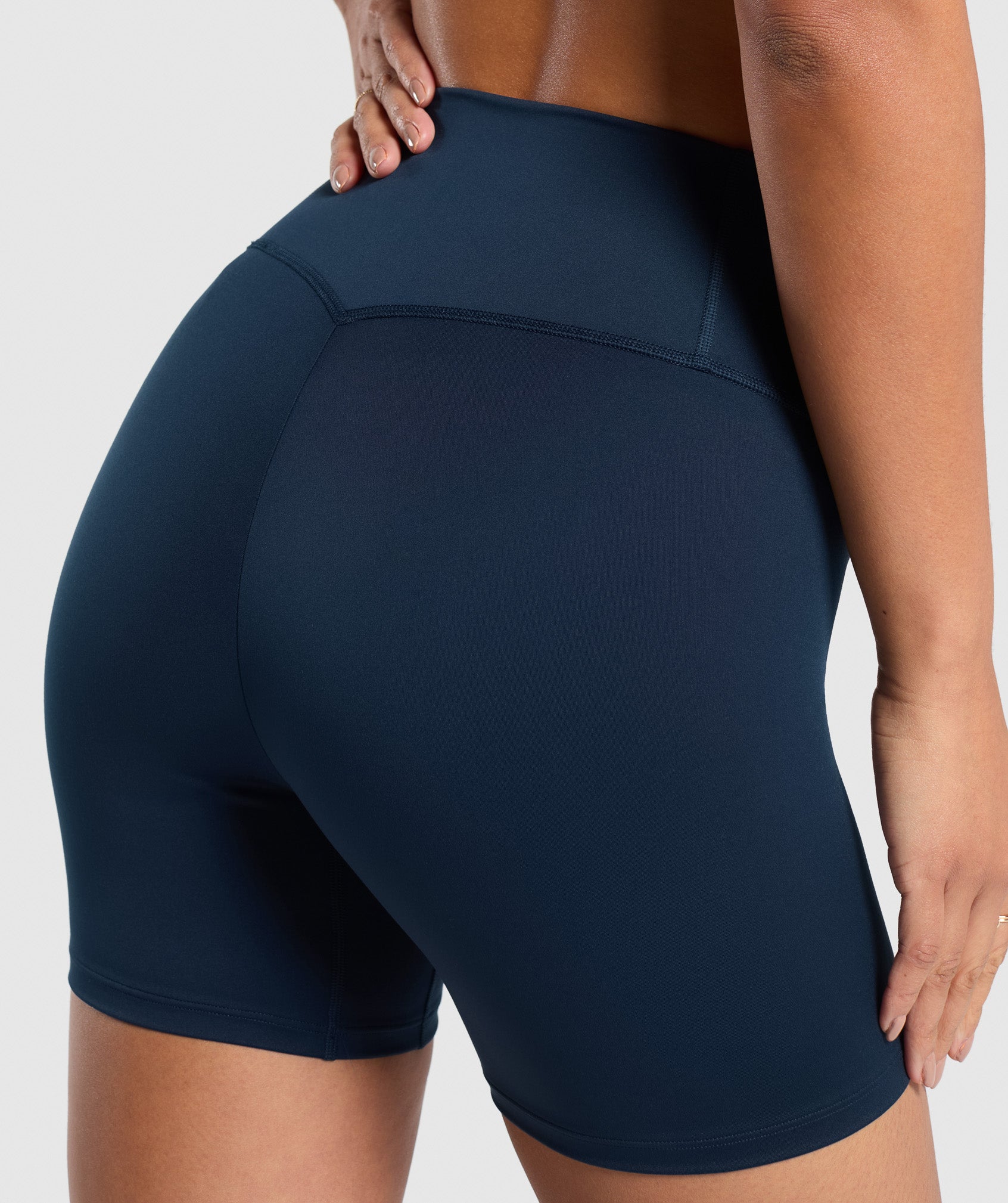 Everyday Front V Waistband Shorts - Navy
