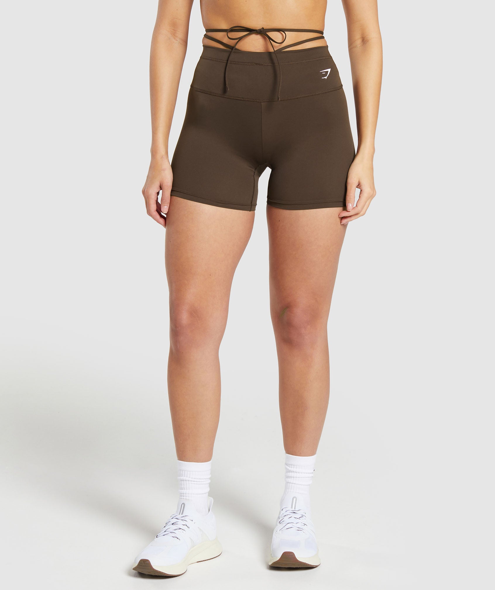 Ribbon Tie Waisted Short - Archive Brown