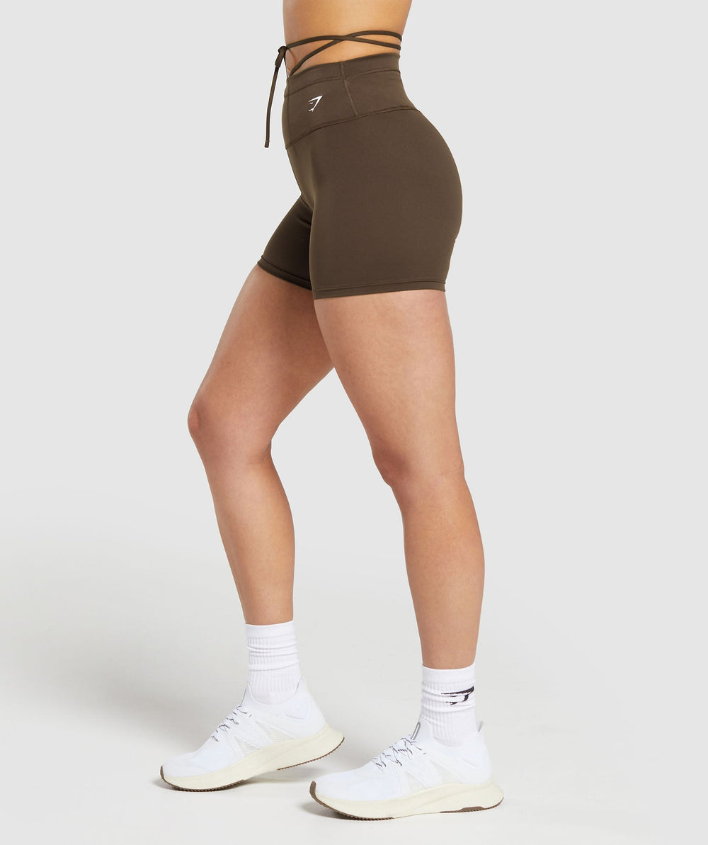 Ribbon Tie Waisted Short - Archive Brown