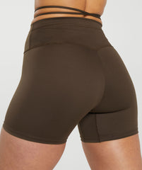 Ribbon Tie Waisted Short - Archive Brown