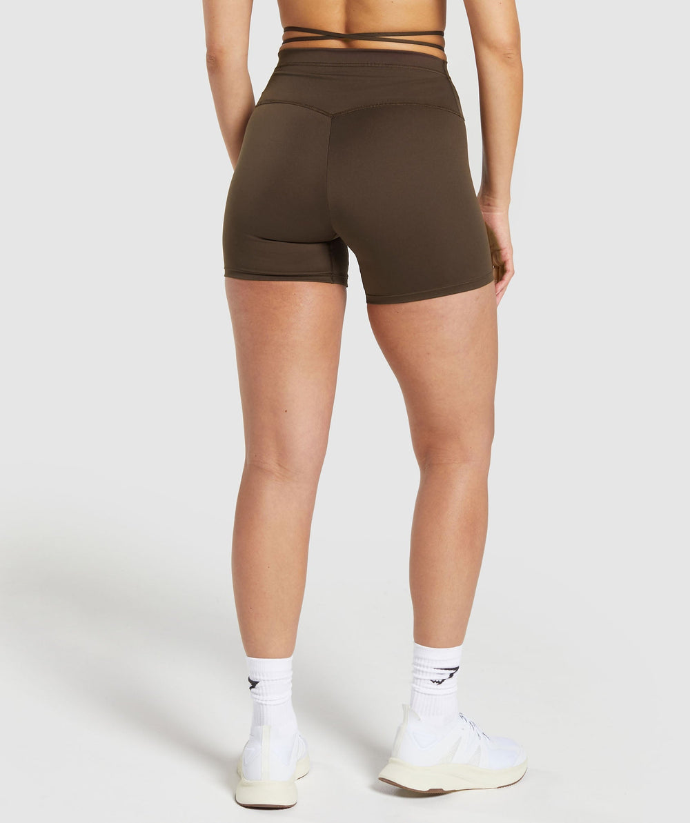 Ribbon Tie Waisted Short - Archive Brown