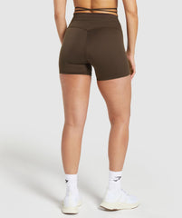 Ribbon Tie Waisted Short - Archive Brown