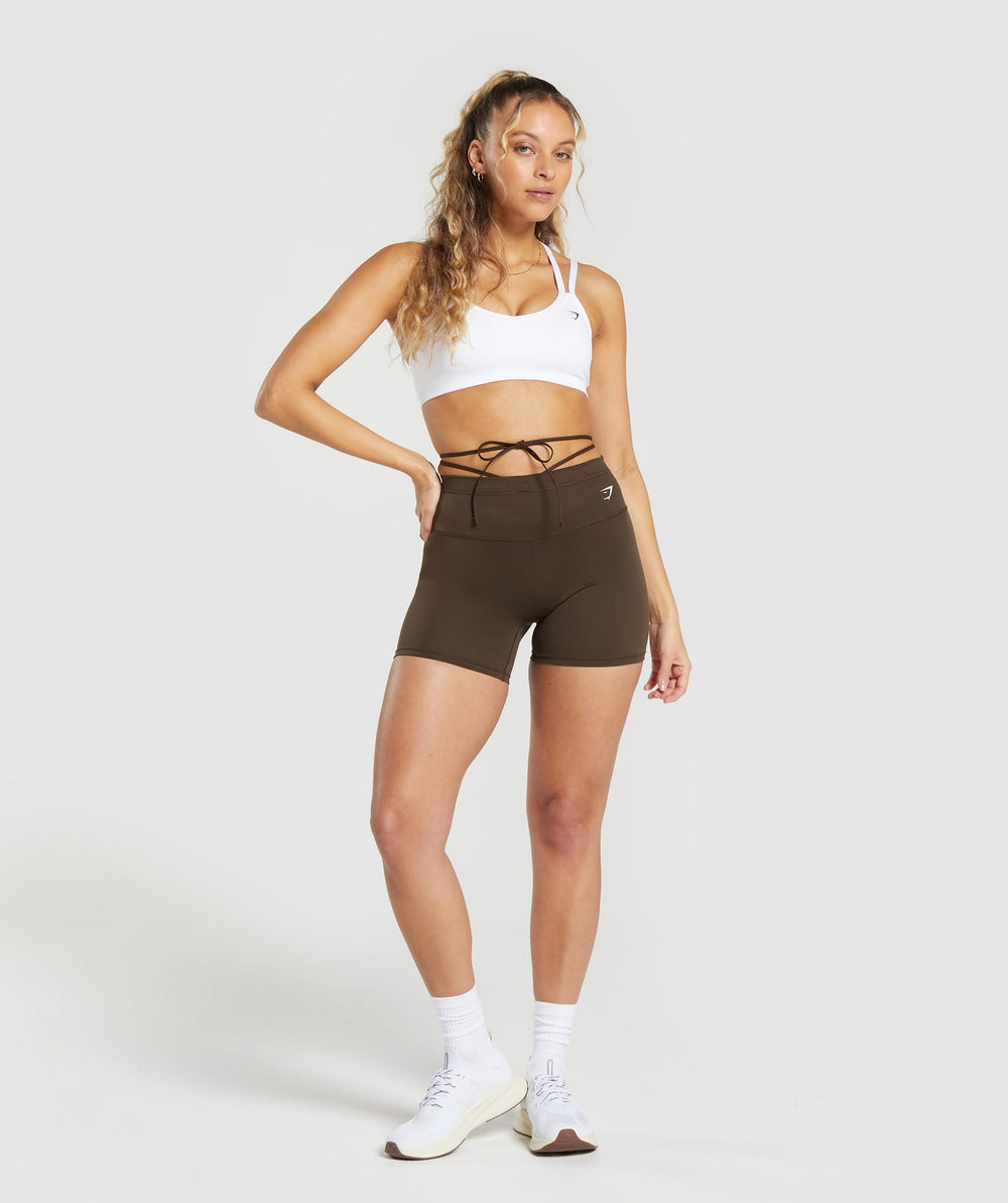 Ribbon Tie Waisted Short - Archive Brown