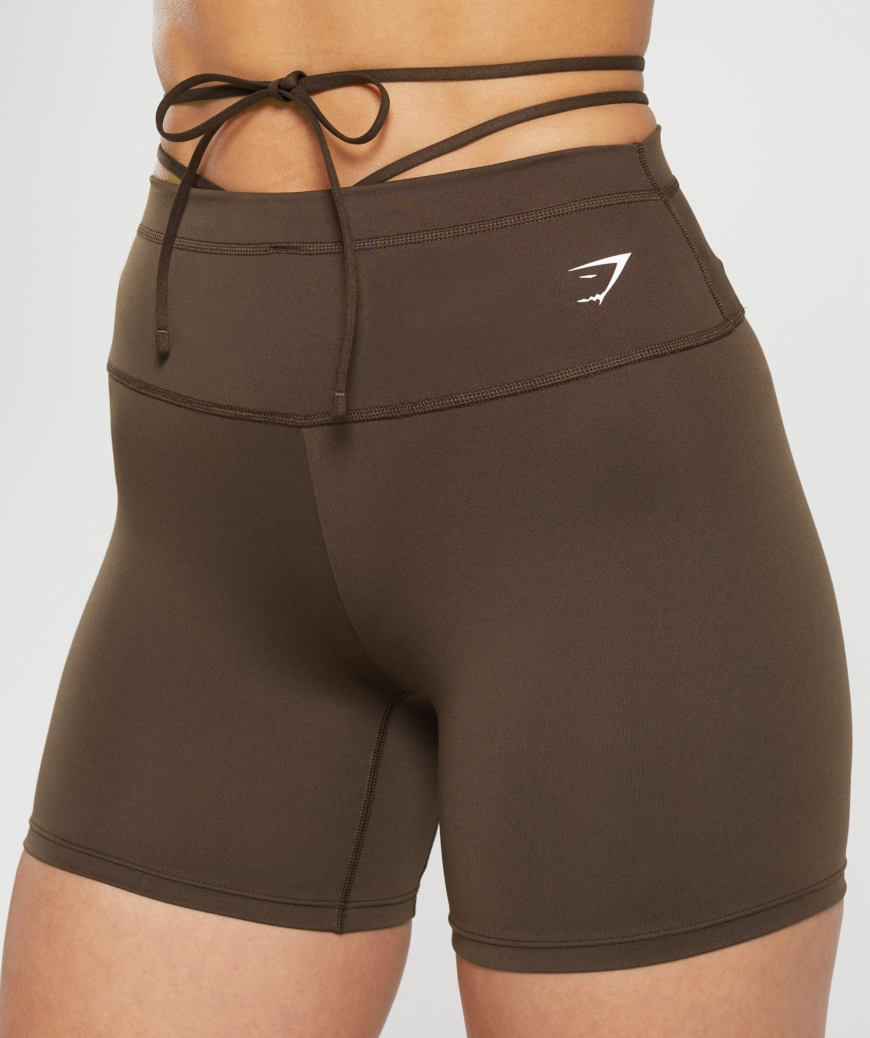 Ribbon Tie Waisted Short - Archive Brown