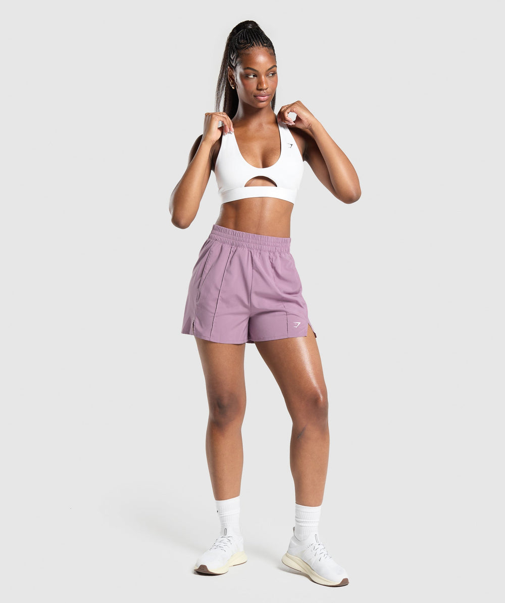 Pintuck Shorts - Soft Purple