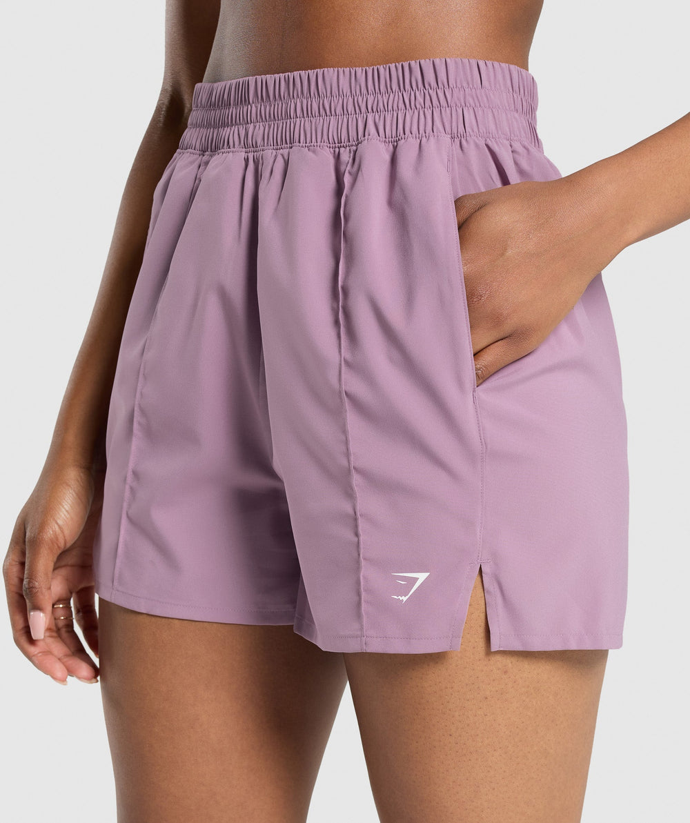 Pintuck Shorts - Soft Purple