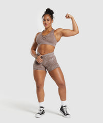 Adapt Camo Seamless Shorts - Mocha Mauve/Stone Pink