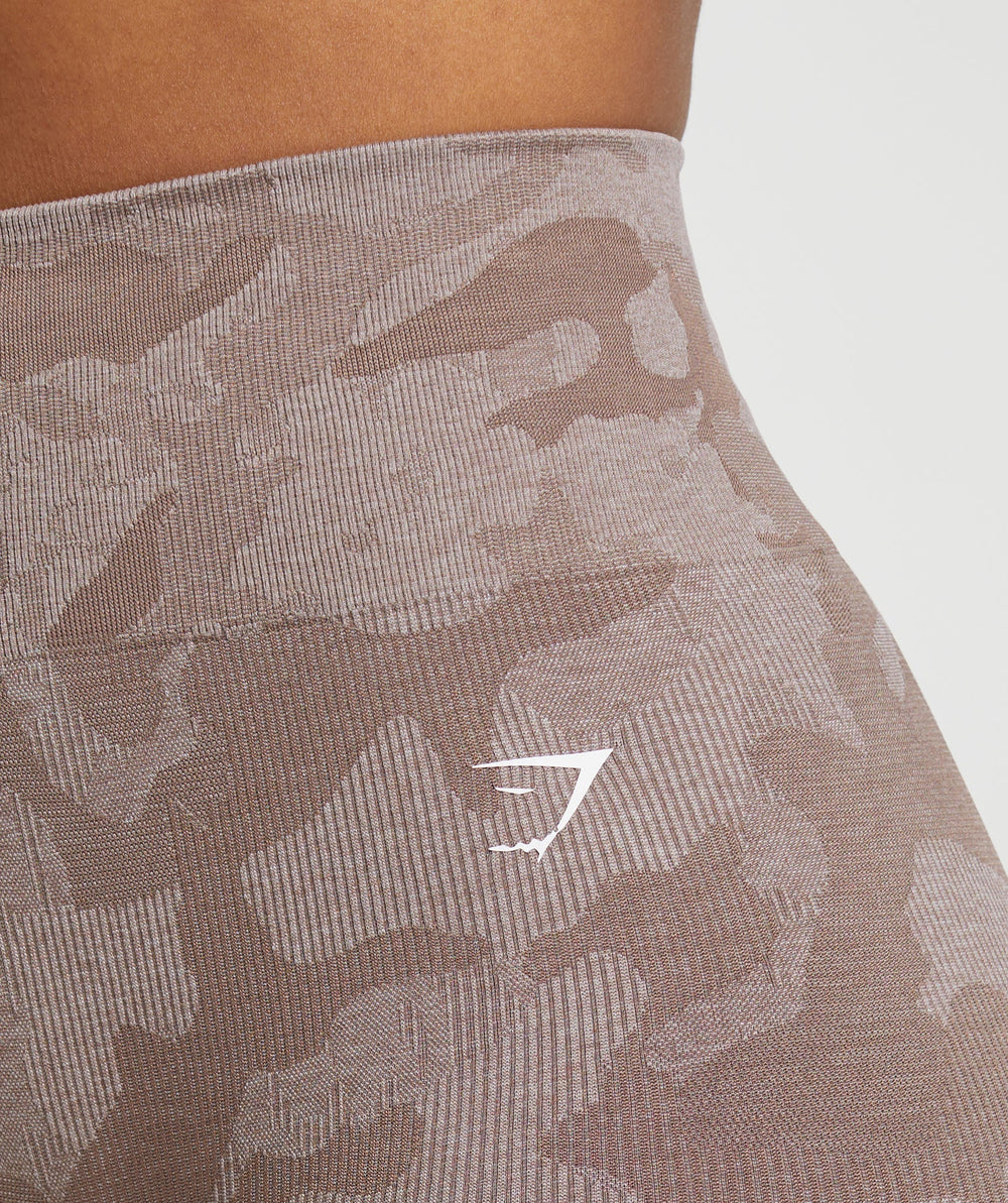 Adapt Camo Seamless Shorts - Mocha Mauve/Stone Pink