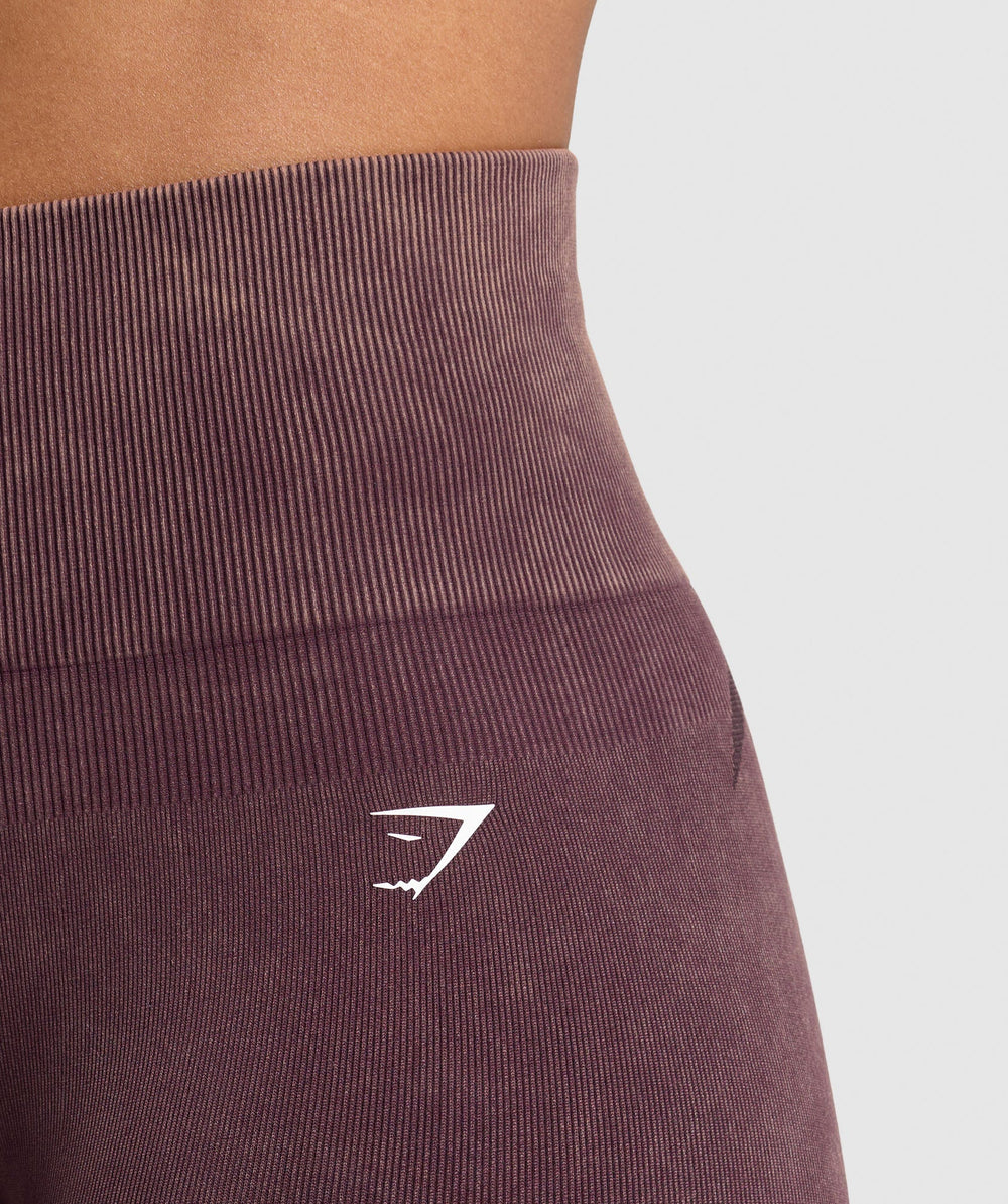 Gains Seamless Washed Shorts - Depth Purple