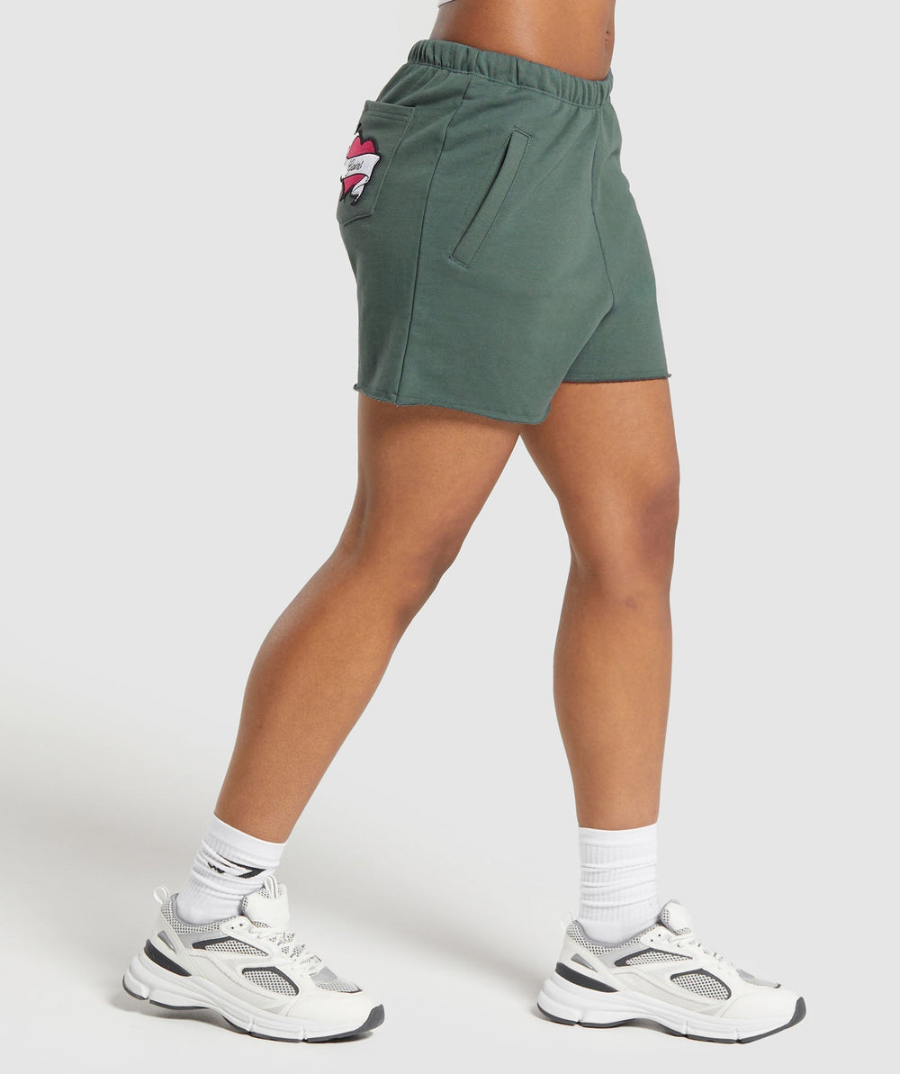 Tattoo Shorts - Slate Teal