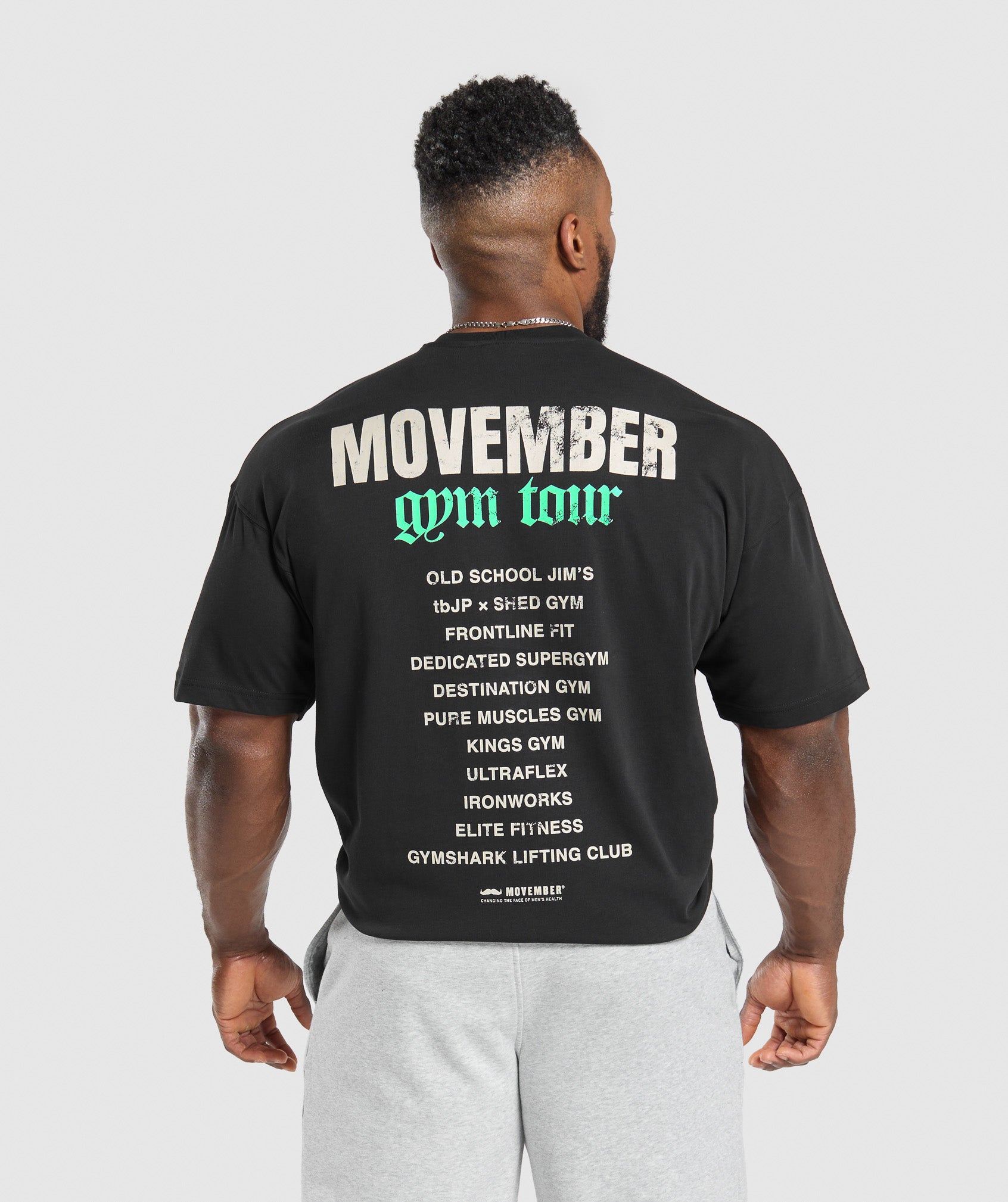 Movember Graphic T-Shirt - Black