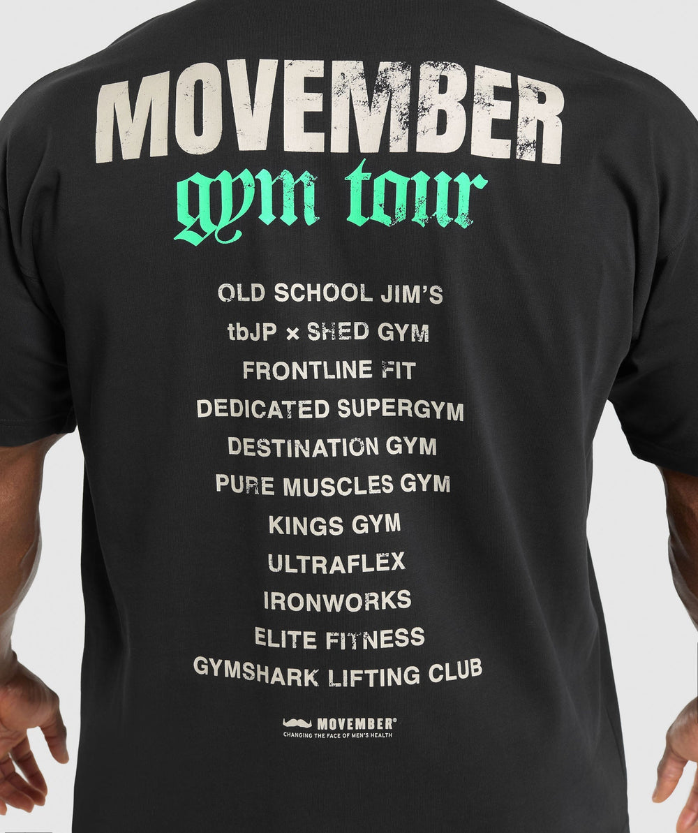 Movember Graphic T-Shirt - Black