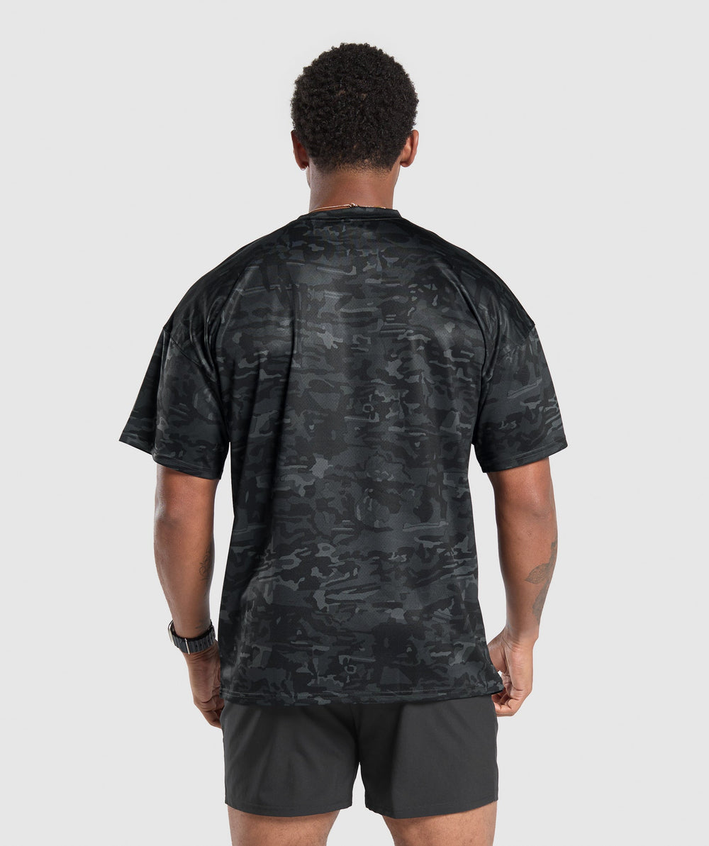 Oversized Performance T-Shirt - Obsidian Black