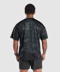 Oversized Performance T-Shirt - Obsidian Black