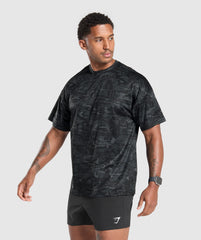 Oversized Performance T-Shirt - Obsidian Black