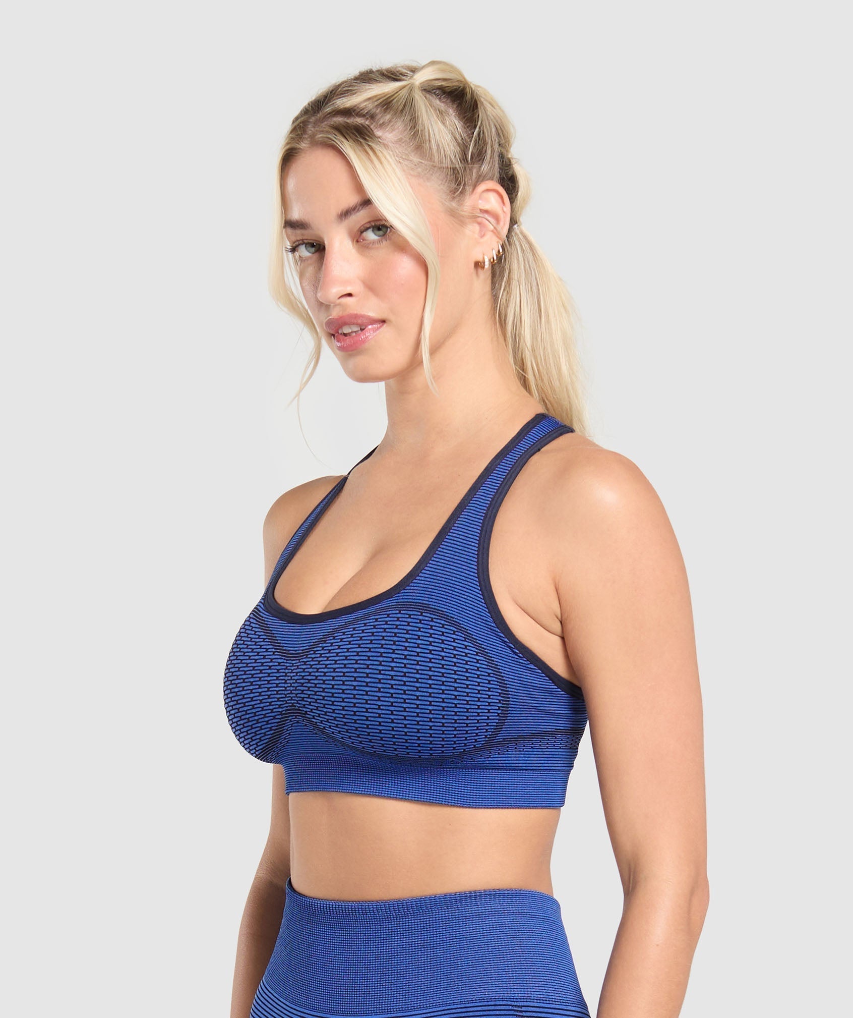 Sport Seamless Sports Bra - Force Blue/Pastel Blue