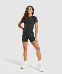Vital Tight T-Shirt - Black Marl