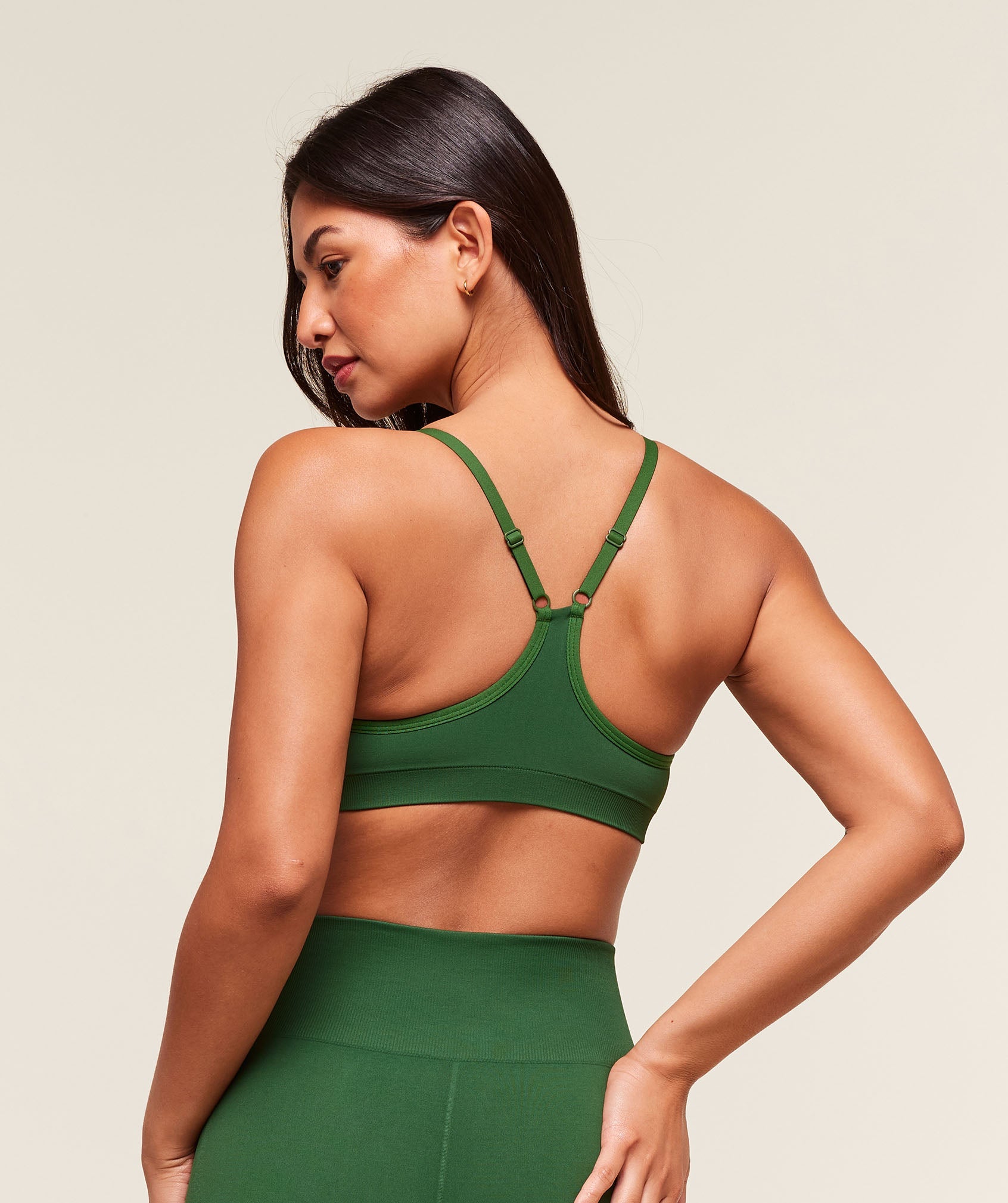 Everyday Seamless Racerback Sports Bra - Athletic Green