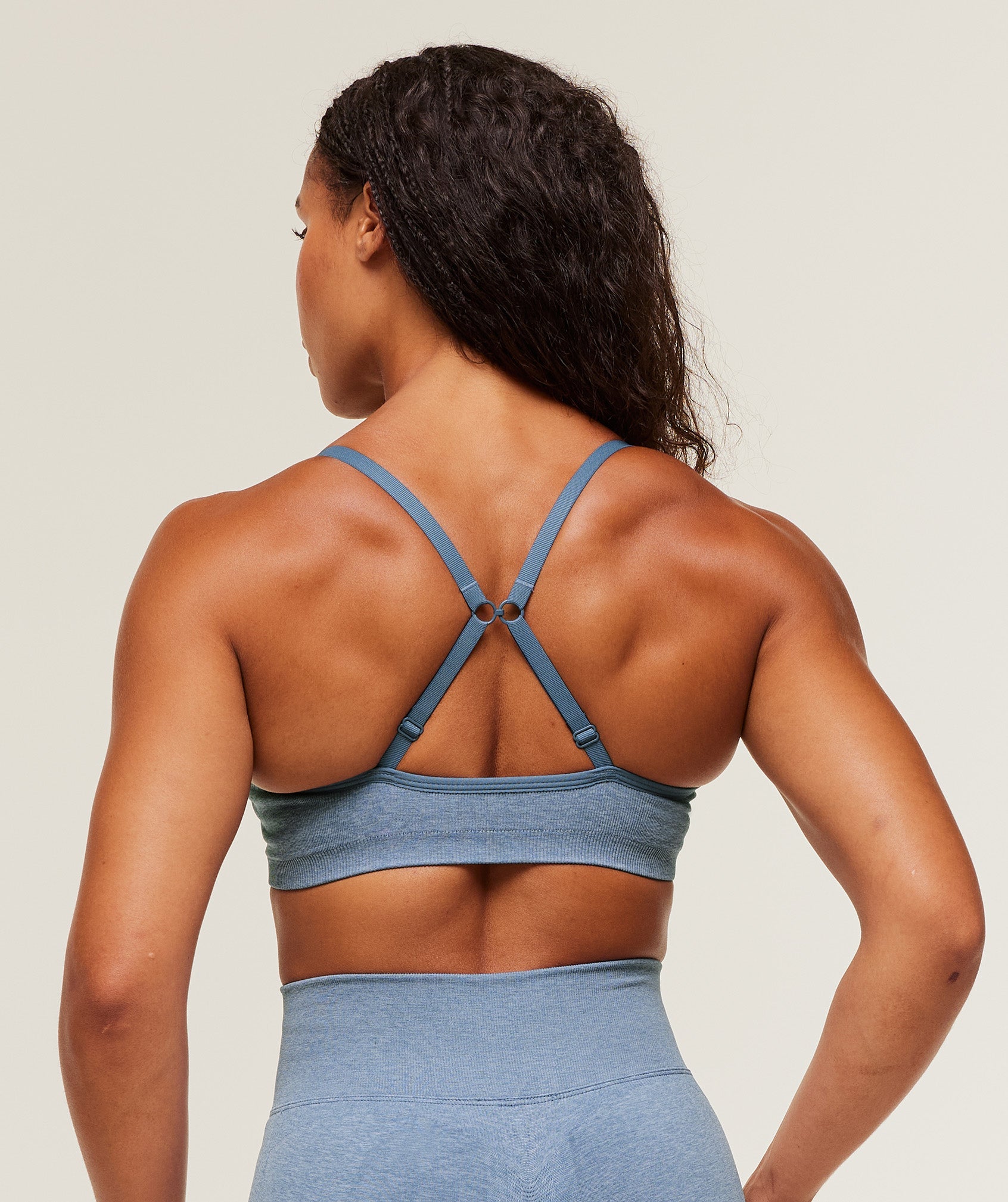 Lift Seamless Sports Bra - Worn Blue/Peri Blue Marl