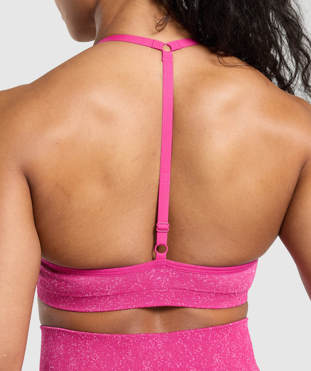Adapt Fleck T-Back Bra - Winning Pink/Sour Pink
