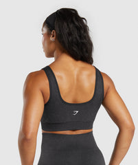 Adapt Fleck Sports Bra - Black/Smokey Grey