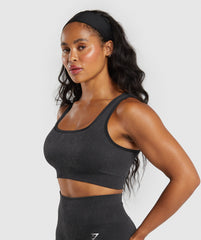 Adapt Fleck Sports Bra - Black/Smokey Grey