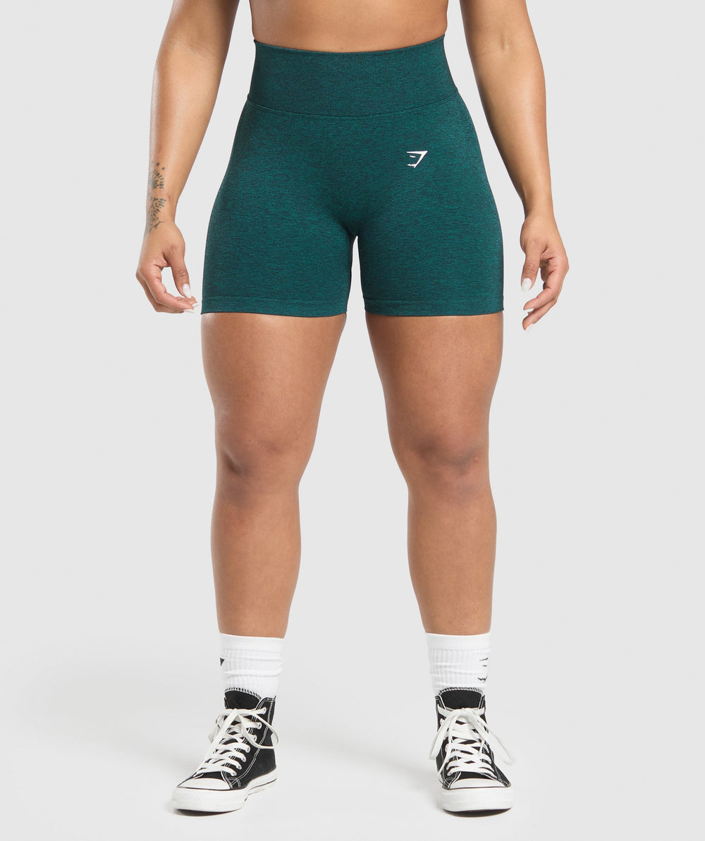 Lift Seamless Shorts - Functional Teal/Black Marl