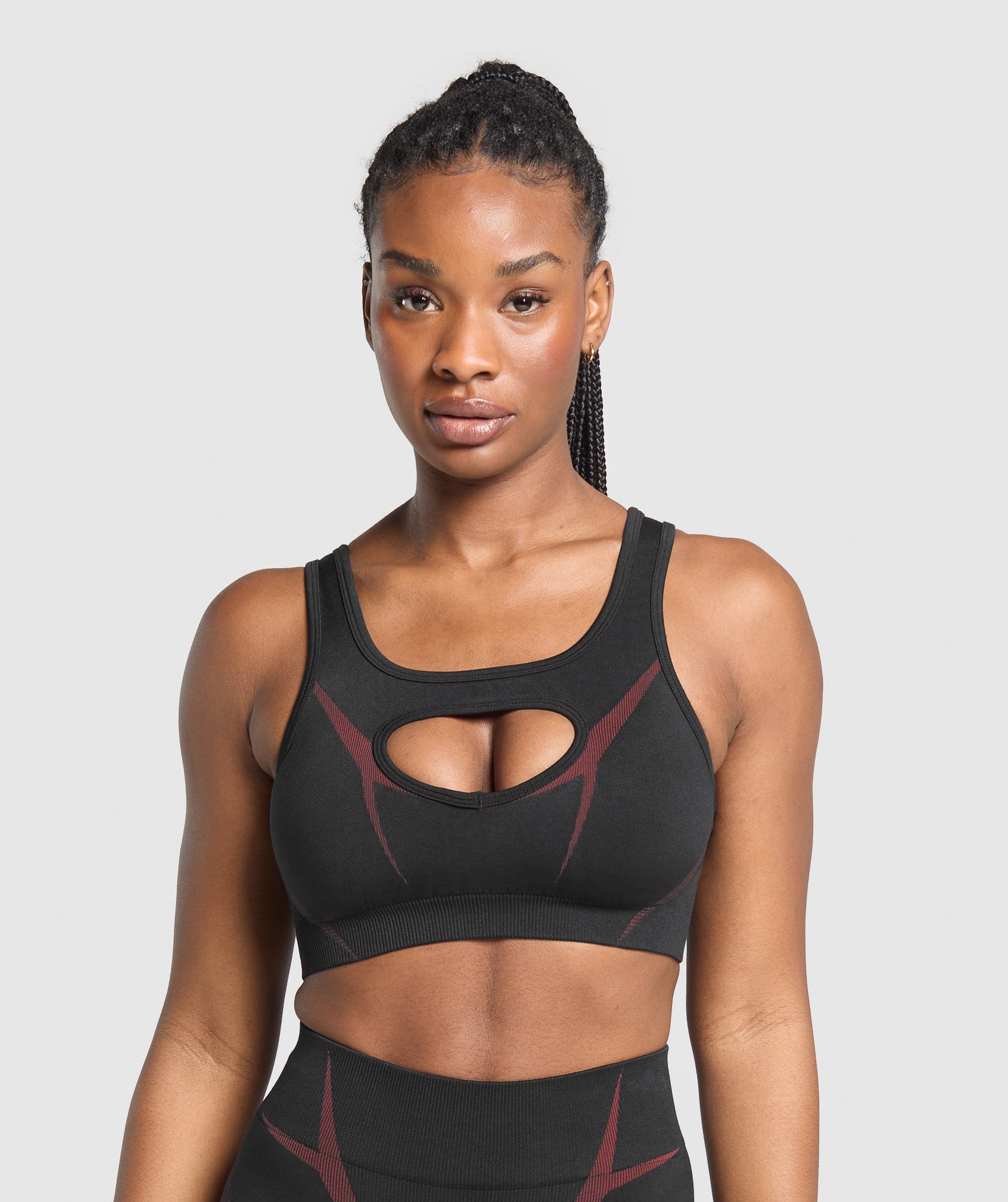 Apex Lift Sports Bra - Black/Reps Red