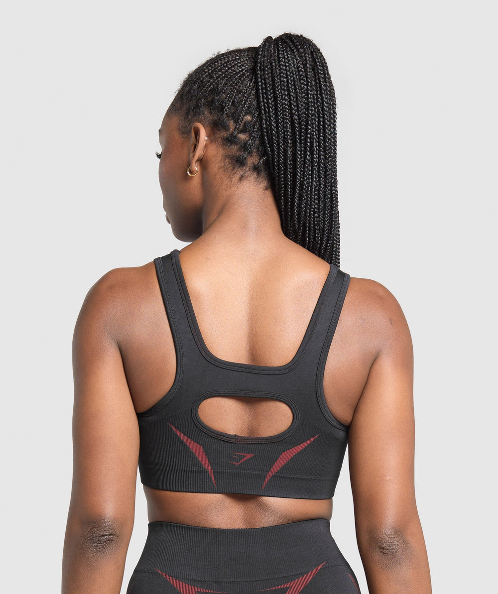 Apex Lift Sports Bra - Black/Reps Red
