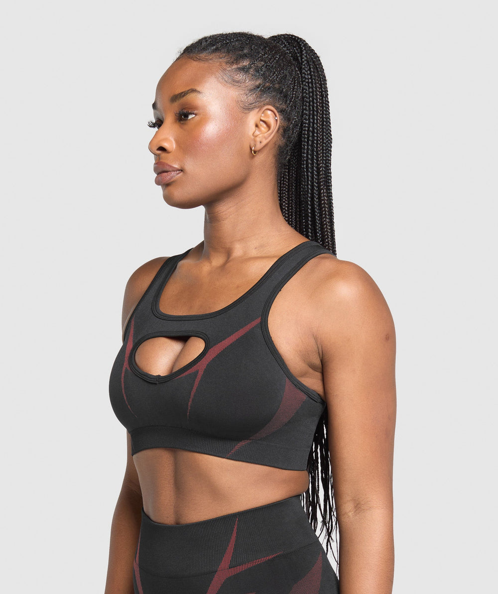 Apex Lift Sports Bra - Black/Reps Red