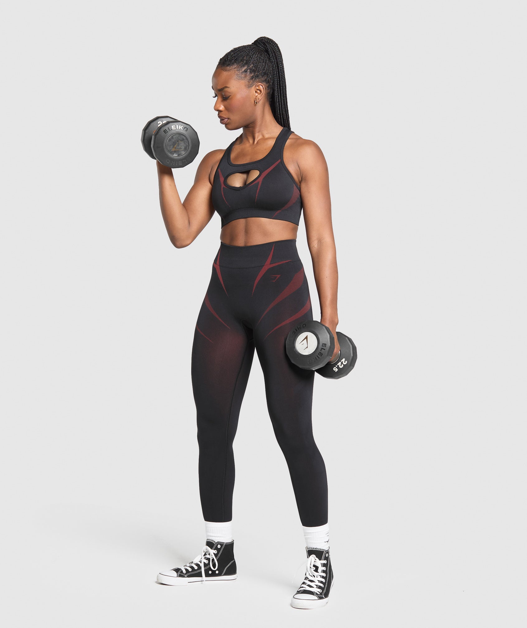 Apex Lift Sports Bra - Black/Reps Red