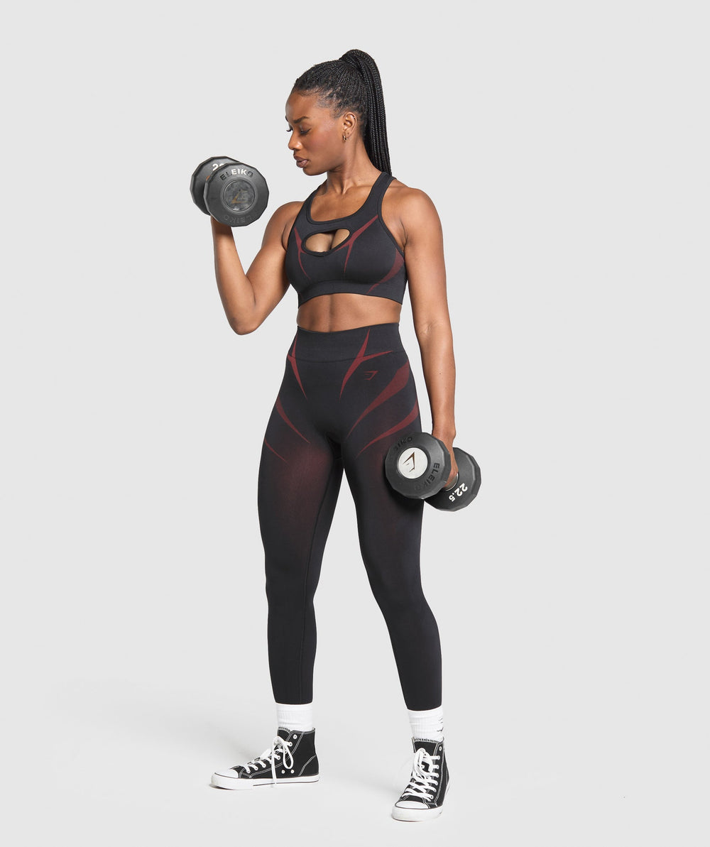 Apex Lift Sports Bra - Black/Reps Red