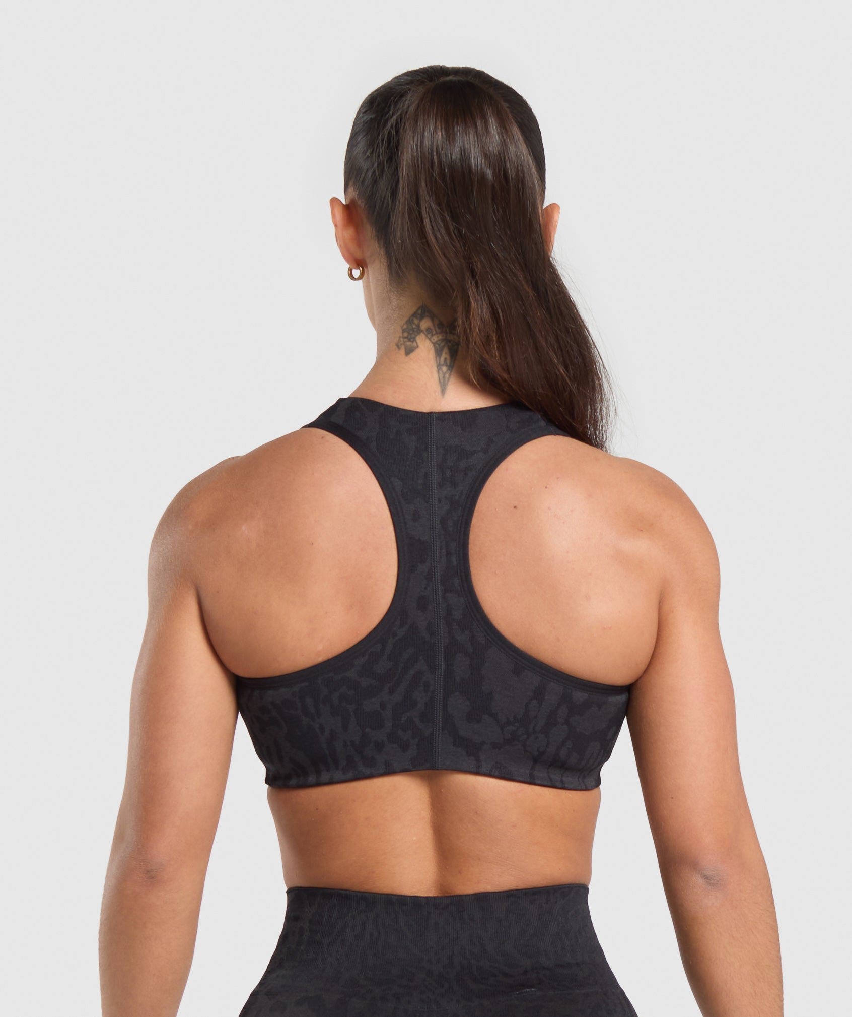 Adapt Safari Seamless Bralette - Black/Asphalt Grey