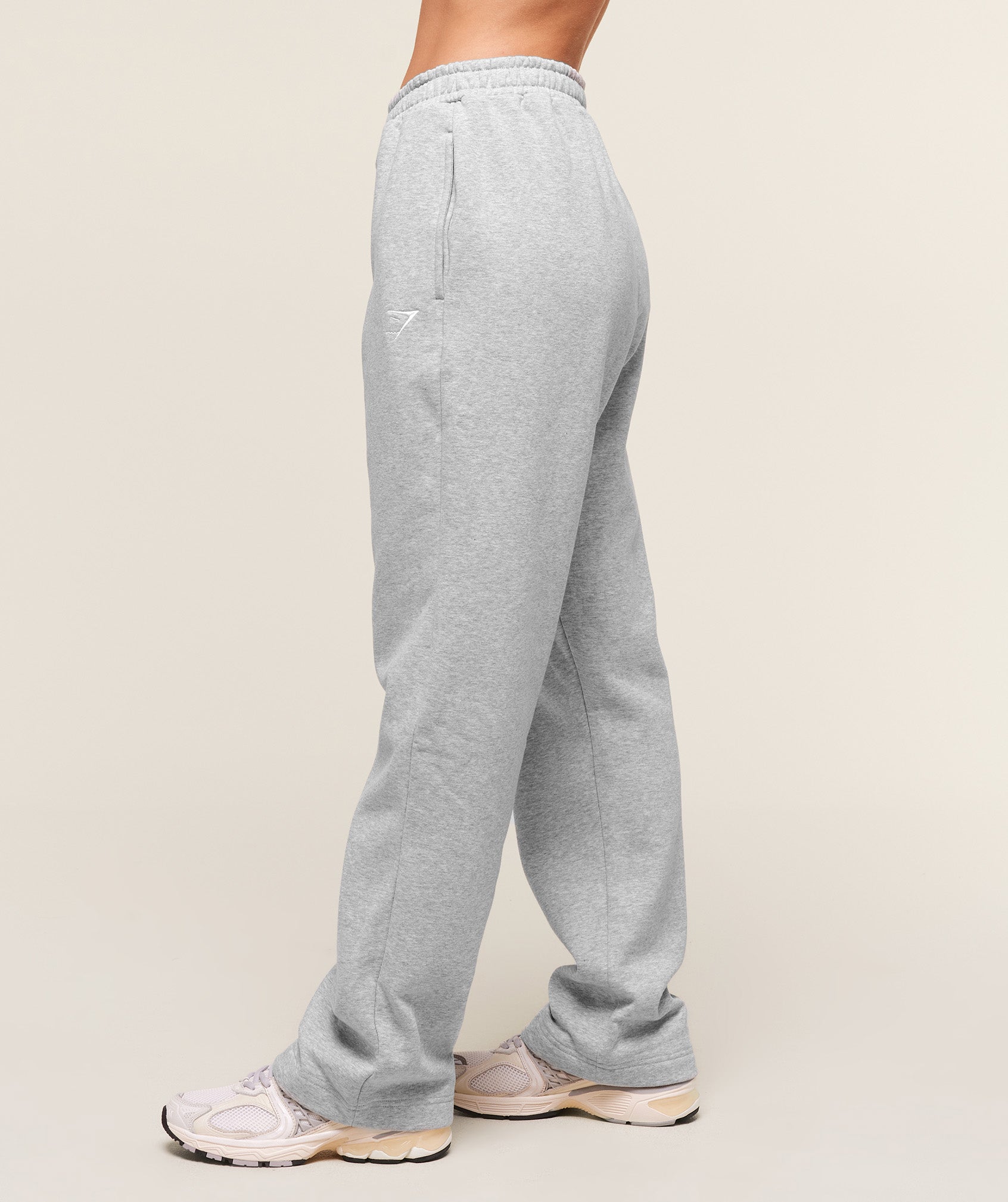 Training Fleece Straight Leg Jogger - Light Grey Core Marl