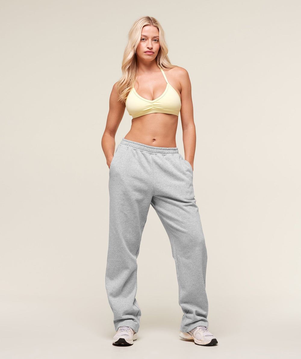 Training Fleece Straight Leg Jogger - Light Grey Core Marl