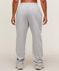 Training Fleece Straight Leg Short Pant - Light Grey Core Marl