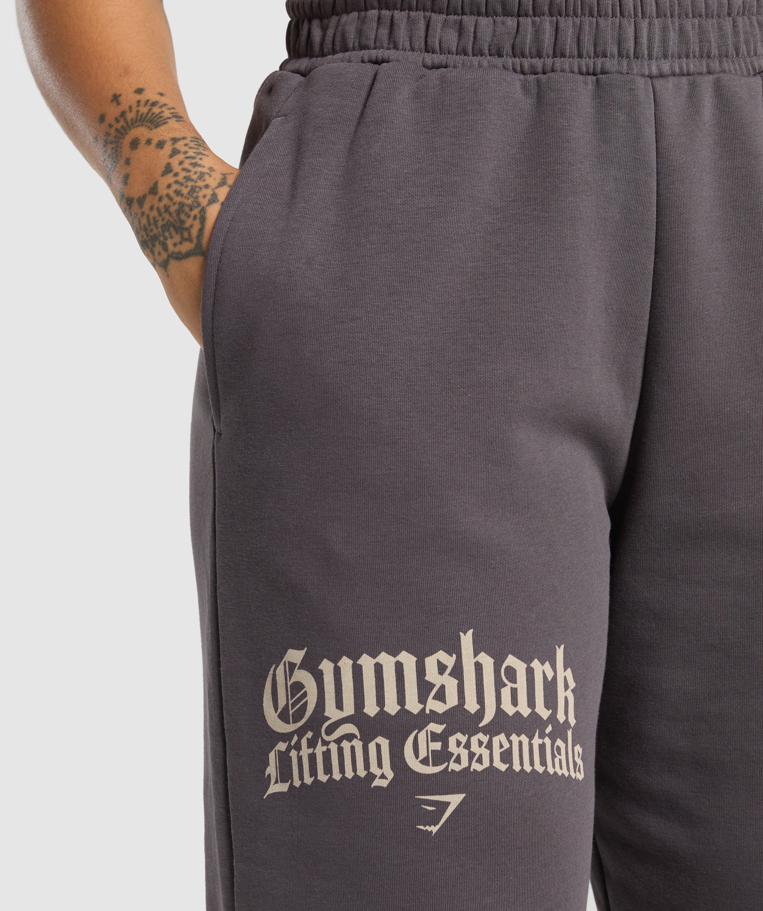 Lifting Essentials Oversized Joggers - Greyed Purple