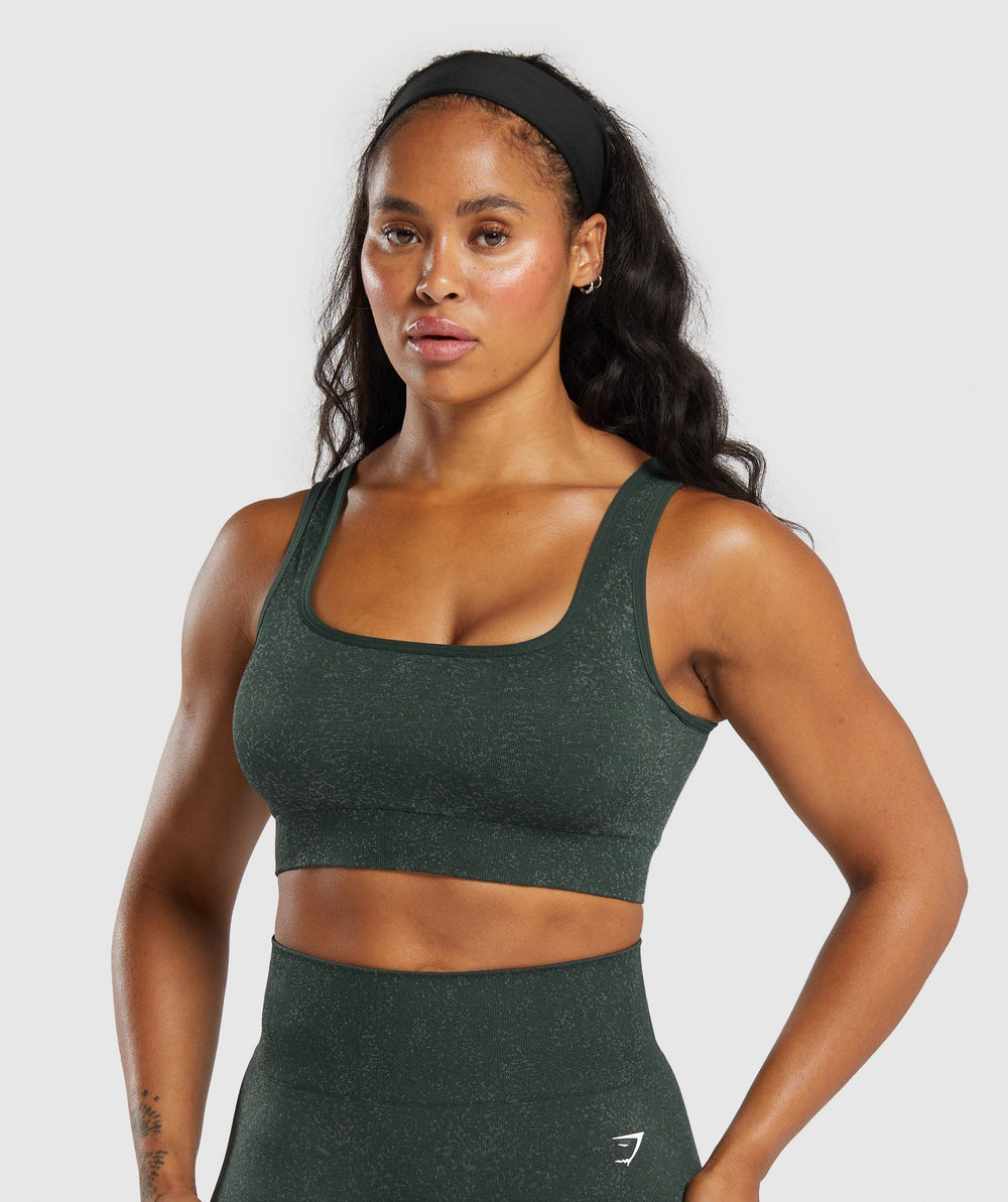 Adapt Fleck Sports Bra - Victory Green/ Unit Green