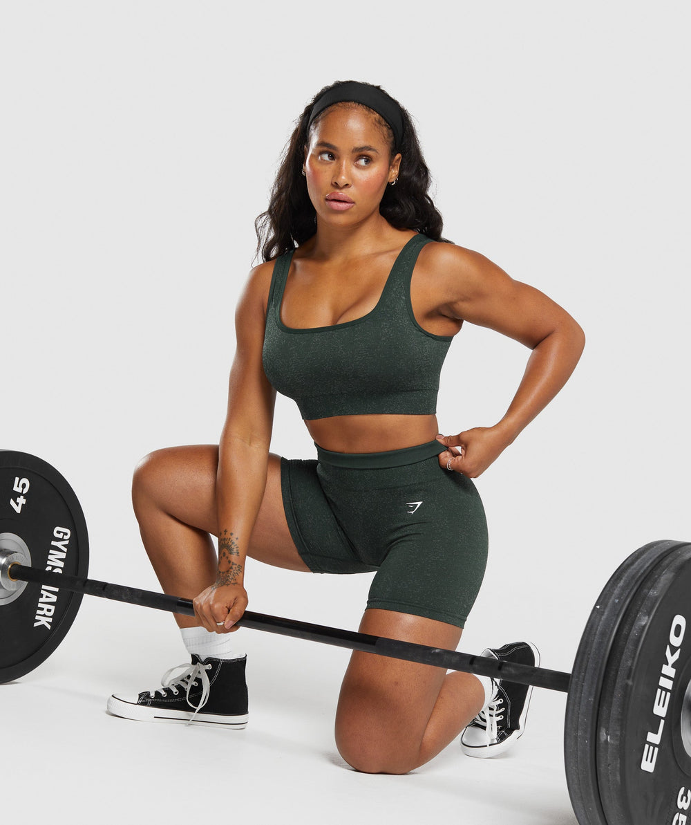 Adapt Fleck Sports Bra - Victory Green/ Unit Green