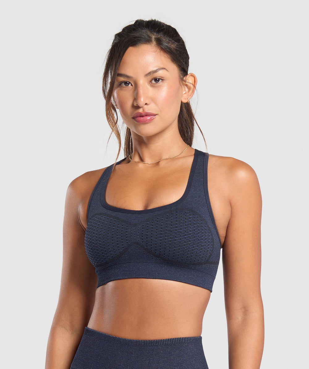 Sport Seamless Sports Bra - Heavy Blue/Iron Blue