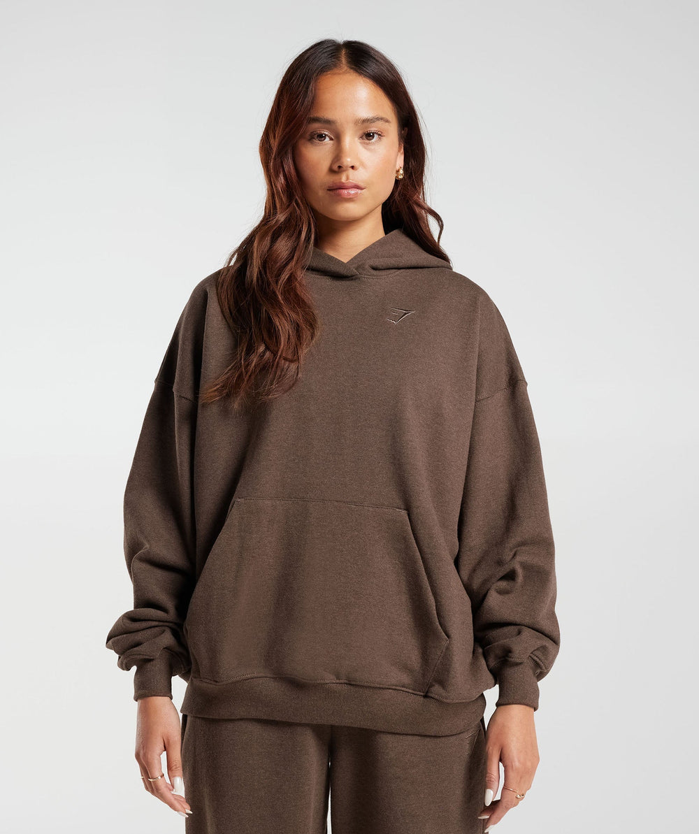 Rest Day Sweats Hoodie - Cozy Brown Marl